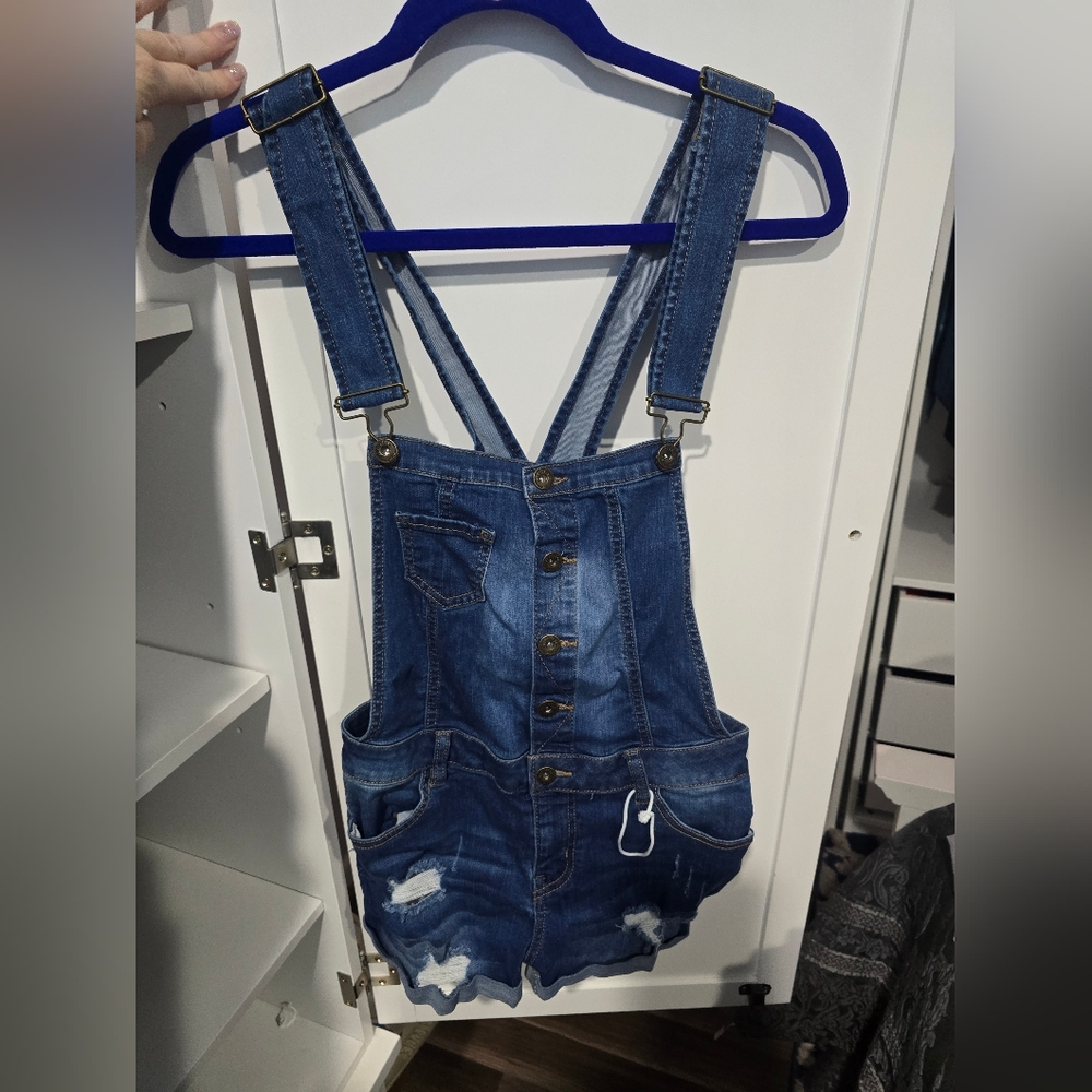 Wax Jean Dark Blue Denim Overalls
